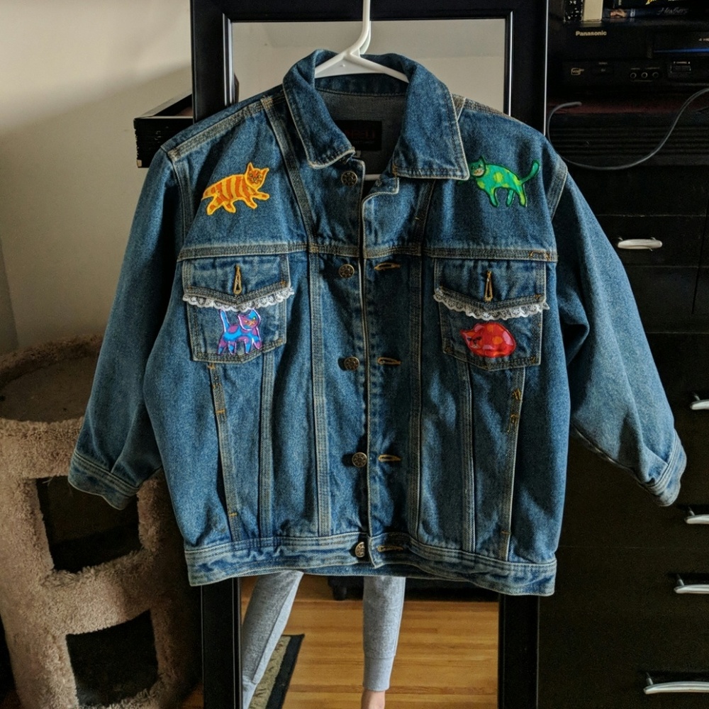 Kitten jean jacket!